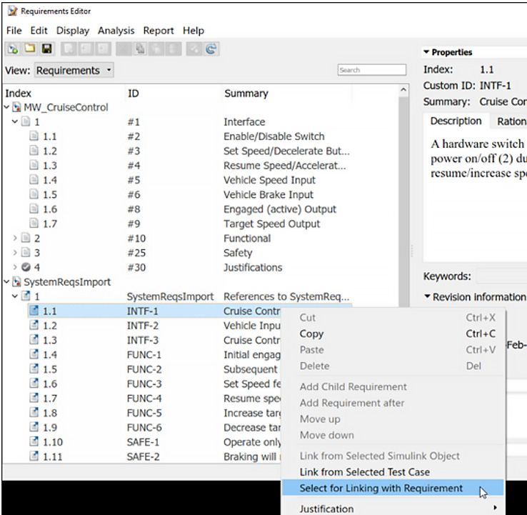 图4：high level需求和low level需求的关联（high level侧）