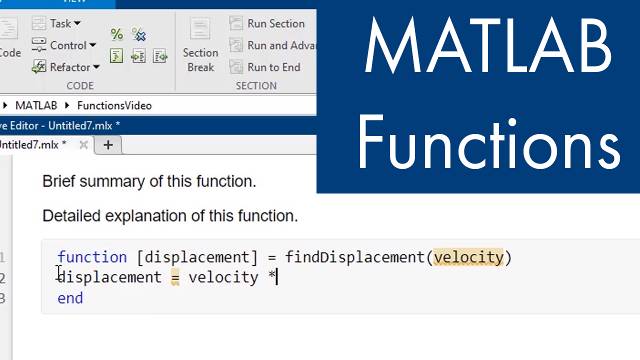 How to Create a MATLAB Function Video - MATLAB