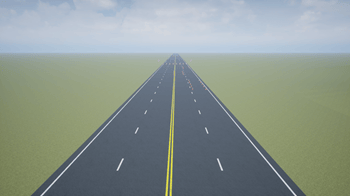 Double lane change scene