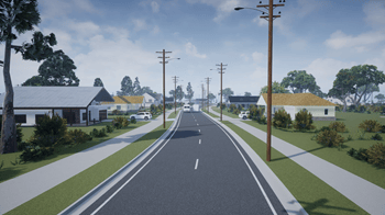 Suburban scene