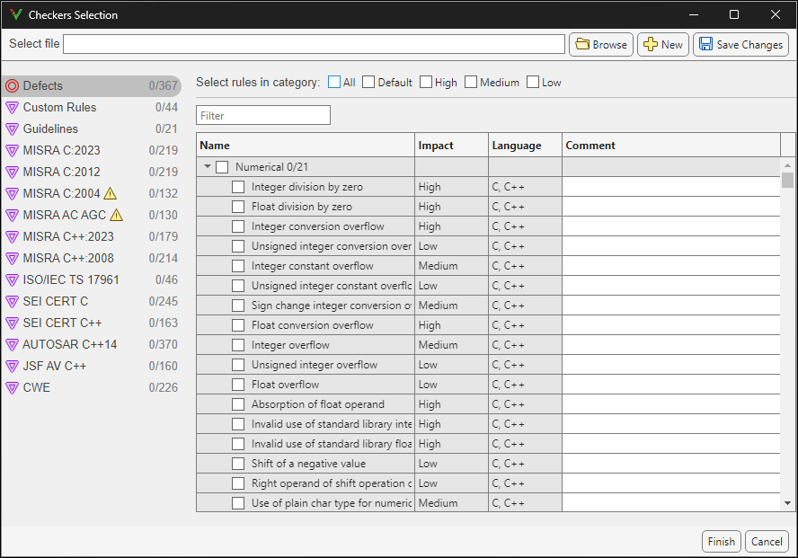 Check for C/C++ Coding Defects and Coding Standard Violations - MATLAB ...