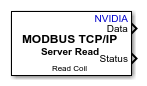 Modbus TCP/IP Server Read - Server device reads data from server device ...