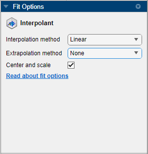 Extrapolation for Interpolant Fit Types - MATLAB & Simulink