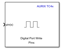 Digital Port Write - Set GPIO pin(s) status - Simulink