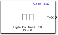 Digital Port Read - Read GPIO pin(s) status - Simulink