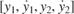 $[y_1, \dot{y}_1, y_2, \dot{y}_2]$