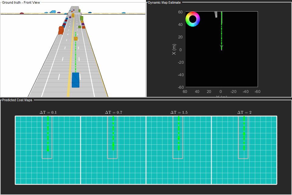 Dynamic Simulation Motion Path MotionPlanningUsingDynamicMapExample_03.gif