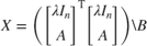 $X = \left(\left[\begin{array}{c}\lambda I_n\\A\end{array}\right]^\mathrm{T} \left[\begin{array}{c}\lambda I_n\\A\end{array}\right]\right) \backslash B$