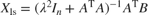 $$X_\textrm{ls} = (\lambda^2I_n + A^\mathrm{T}A)^{-1}A^\mathrm{T}B$$