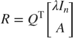 $R=Q^\mathrm{T}\left[\begin{array}{c}\lambda I_n\\A\end{array}\right]$