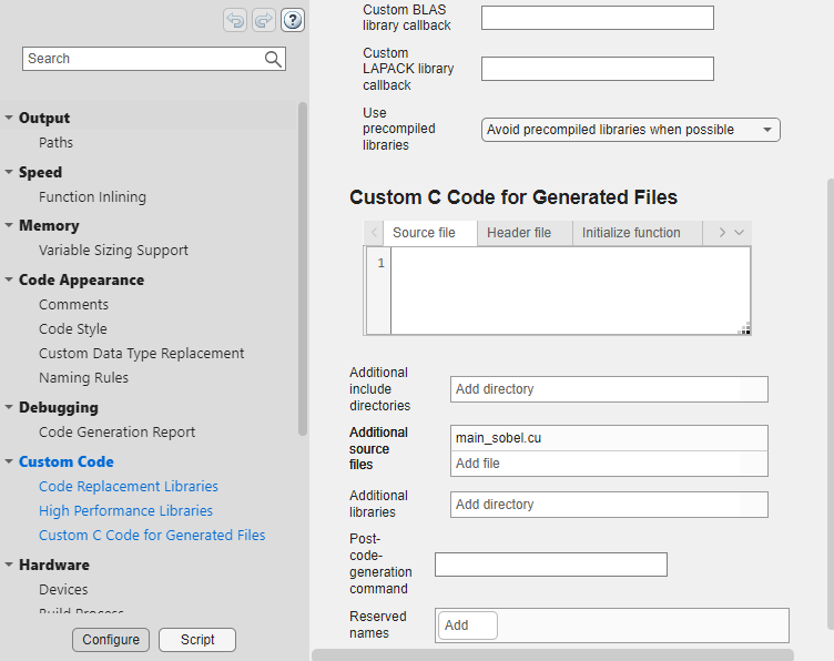 Relocate Generated Code to Another Development Environment - MATLAB ...