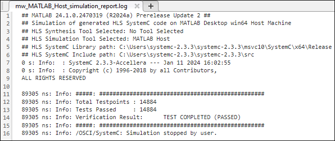 Verify Generated HLS Code Using MATLAB Host