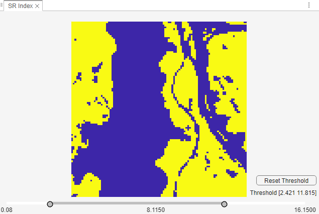 Hyperspectral Viewer Thresholded Spectral Index Mask View