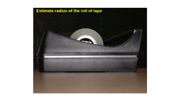 Measuring the Radius of a Roll of Tape