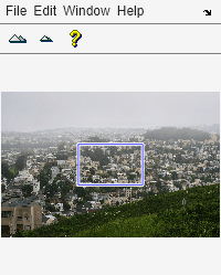 Figure Overview (Foggy) contains an axes object and other objects of type uipanel, uitoolbar, uimenu. The hidden axes object contains 8 objects of type line, patch, image.