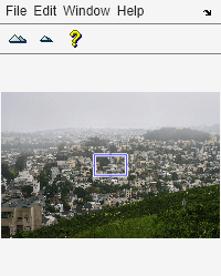 Figure Overview (Foggy) contains an axes object and other objects of type uipanel, uitoolbar, uimenu. The hidden axes object contains 8 objects of type line, patch, image.