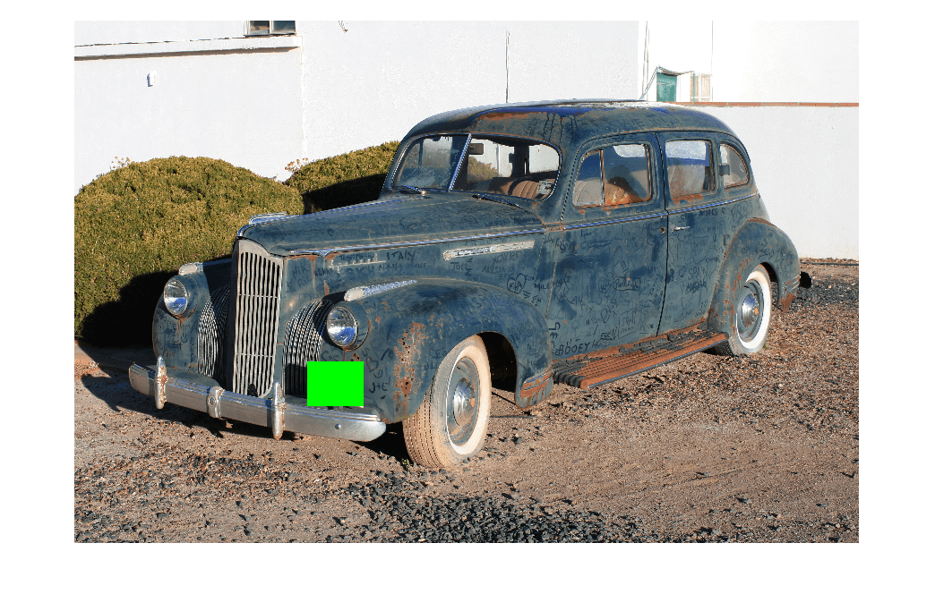 Figure contains an axes object. The hidden axes object contains an object of type image.