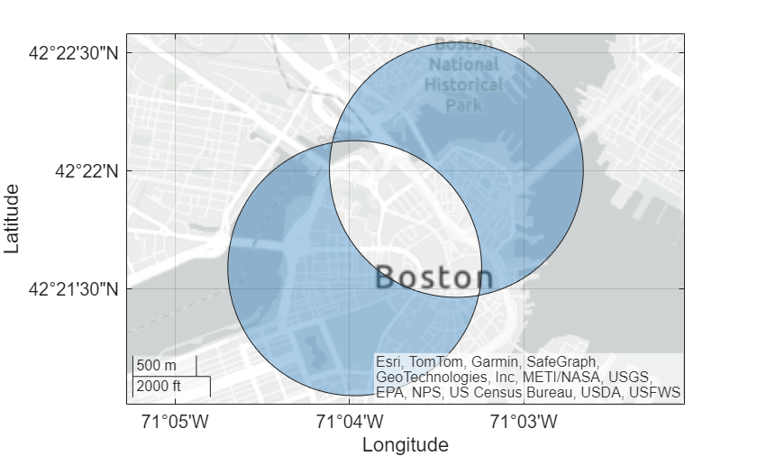Figure contains an axes object with type geoaxes. The geoaxes object contains an object of type polygon.