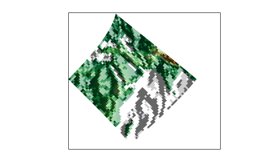 surflsrm - 3-D lighted shaded relief of geolocated data grid on axesm ...