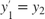 $y'_1 = y_2$