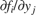 $\partial f_i / \partial y_j$