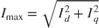 ${I_{\max }} = \sqrt {I_d^2 + I_q^2}$