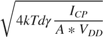 $\sqrt{4kTd\gamma \frac{I_{CP}}{A*V_{DD}}}$