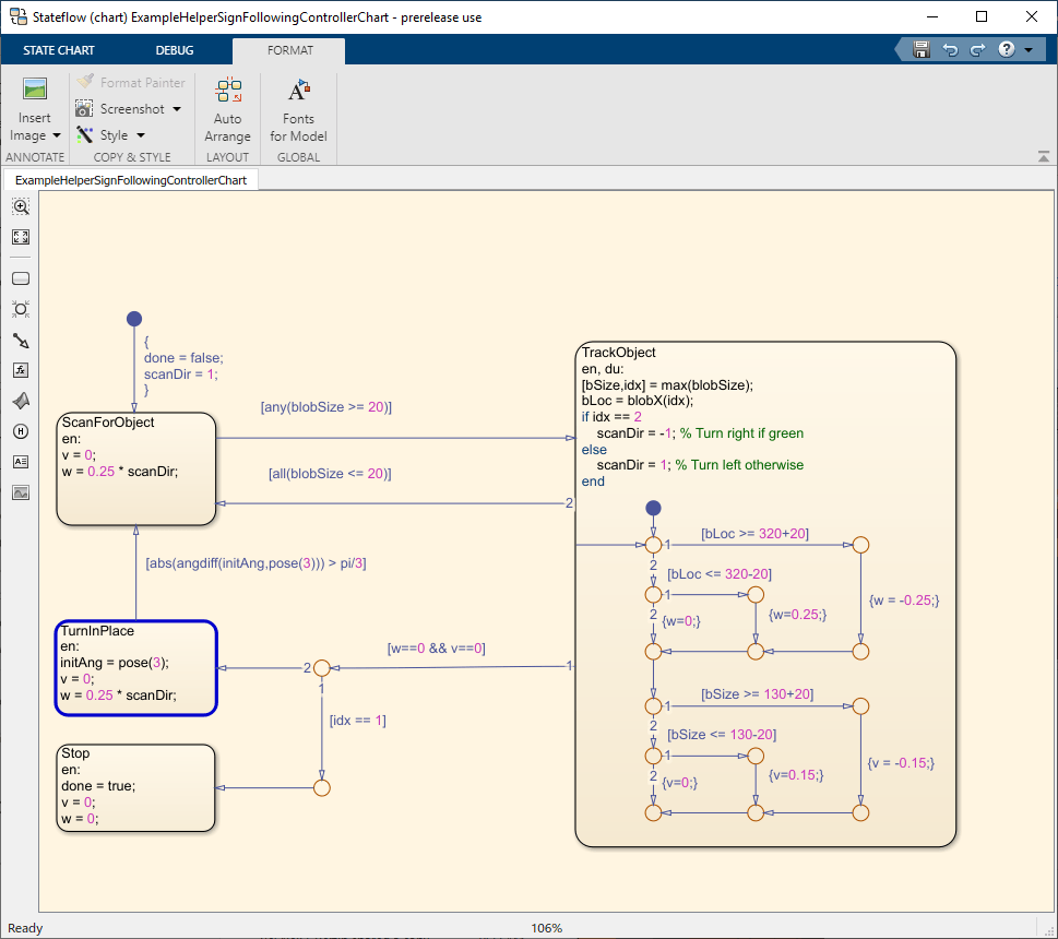 Sign-Following Robot with ROS 2 in MATLAB