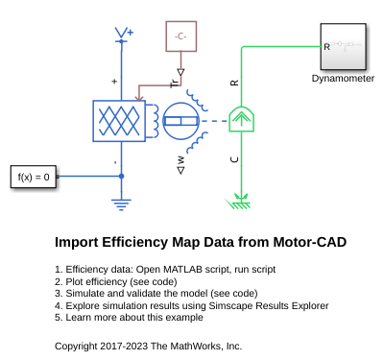 Import Efficiency Map Data from Motor-CAD