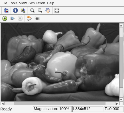 Figure Luminosity Result contains an axes object and other objects of type uiflowcontainer, uimenu, uitoolbar. The hidden axes object contains an object of type image.
