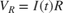 $V_{R} =I\left(t\right)R$
