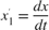 ${x}_1^{'} = \frac{dx}{dt}$