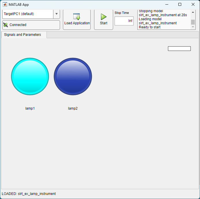 Control Color of Lamp on Instrument Panel by Using App Generator