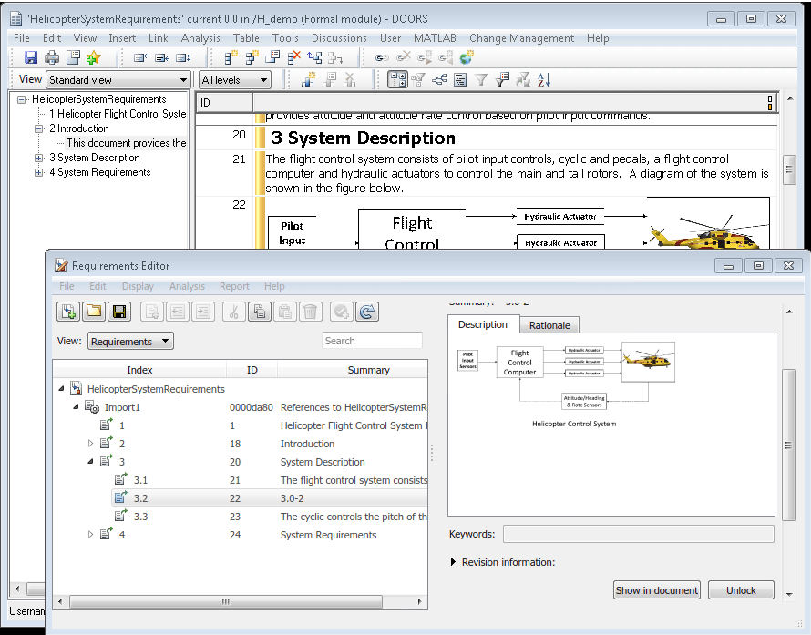 Working with IBM DOORS Requirements