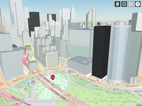 The original camera view, including the transmitter site