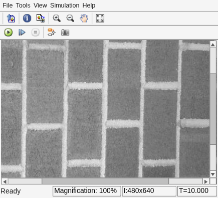 Figure Input Image contains an axes object and other objects of type uiflowcontainer, uimenu, uitoolbar. The hidden axes object contains an object of type image.