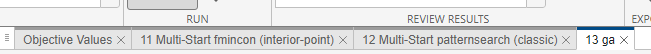 Tabs showing three scheduled configurations.