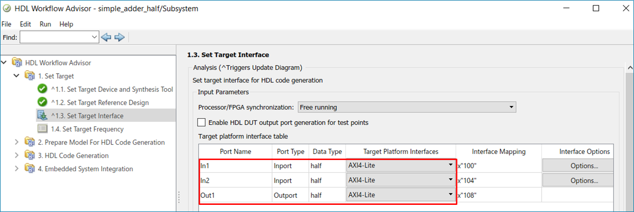 Half-types Support for AXI4 Interface