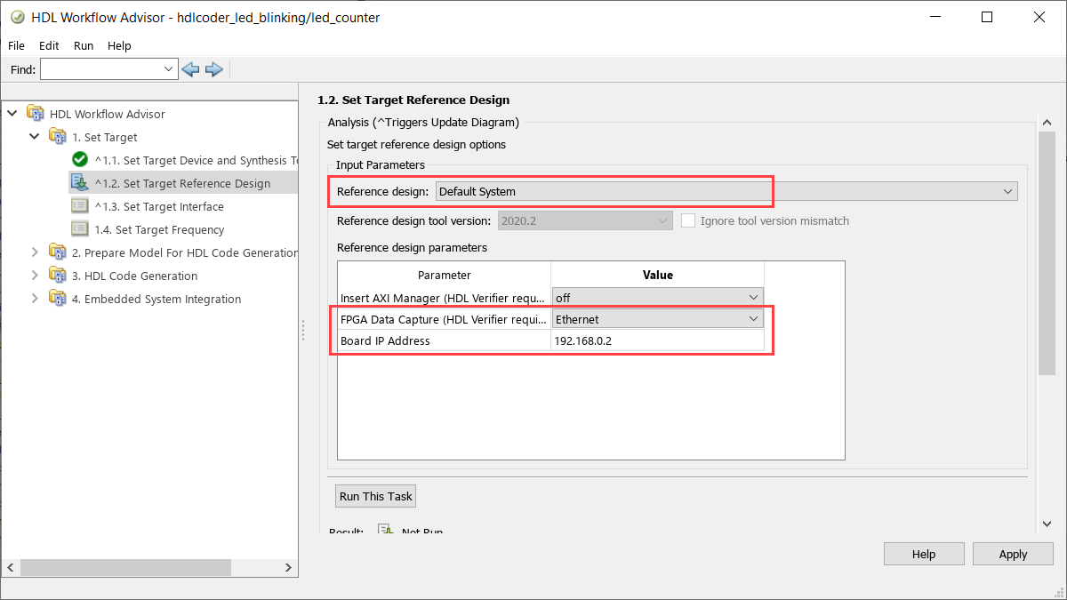 Enable data capture IP insertion for the Ethernet interface.