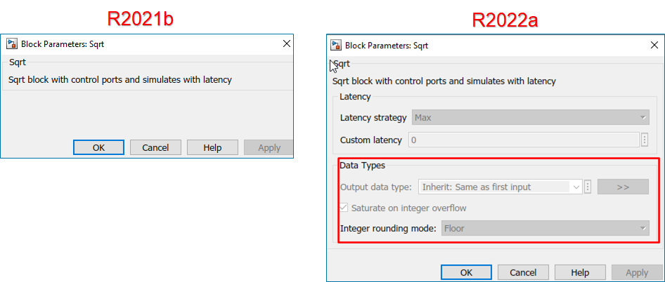HDL Math Library Sqrt Block