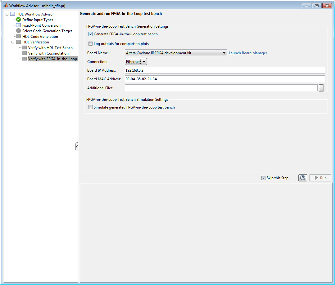 Fil Simulation With Hdl Workflow Advisor For Matlab Matlab Simulink