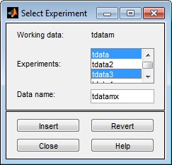 Create Multiexperiment Data Sets in the App - MATLAB & Simulink