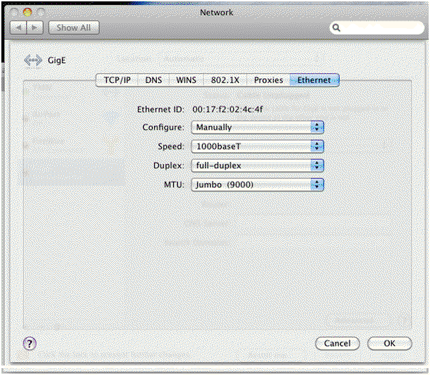 Configure Gigabit Network Adapter on macOS MATLAB & Simulink
