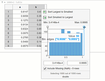 Animation of dragging the slider in a filtering figure in R2022b