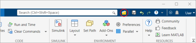 Add Items to Quick Access Toolbar - MATLAB & Simulink