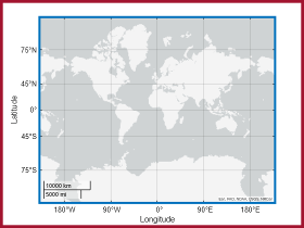 Geographic axes with a normal layout