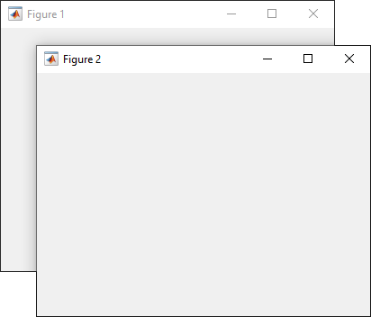 Two UI figure windows. Figure 2 is in front of Figure 1.
