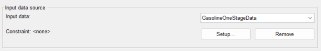 Input data source options.