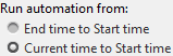Run automation from current frame to start configuration