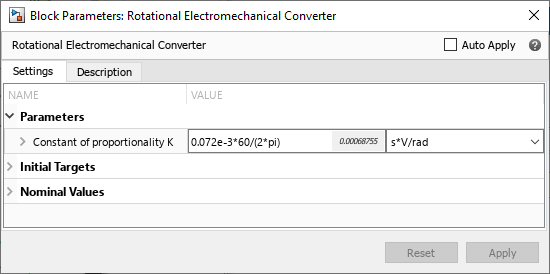 Block dialog box showing an evaluated expression